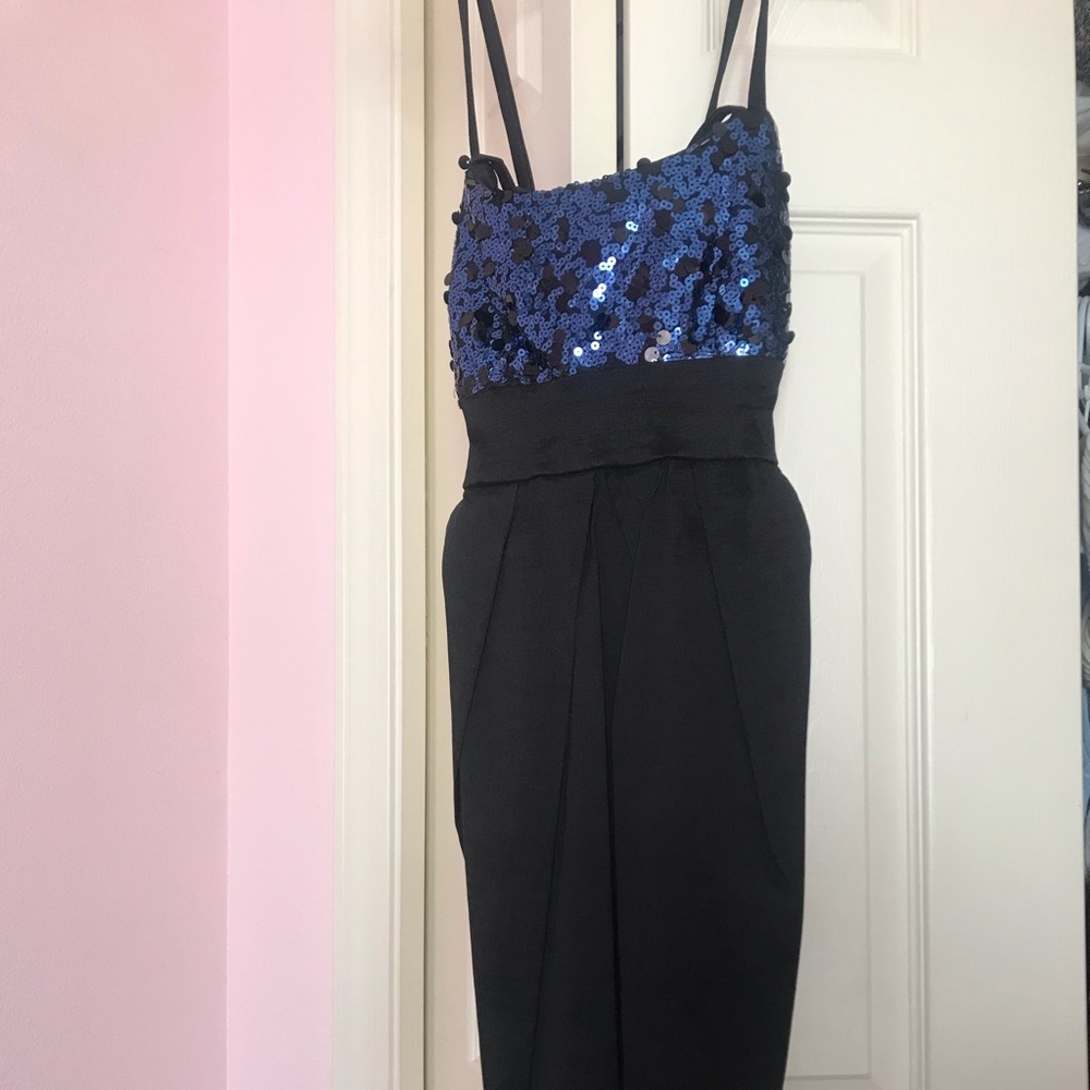 Formal blue sequence dress